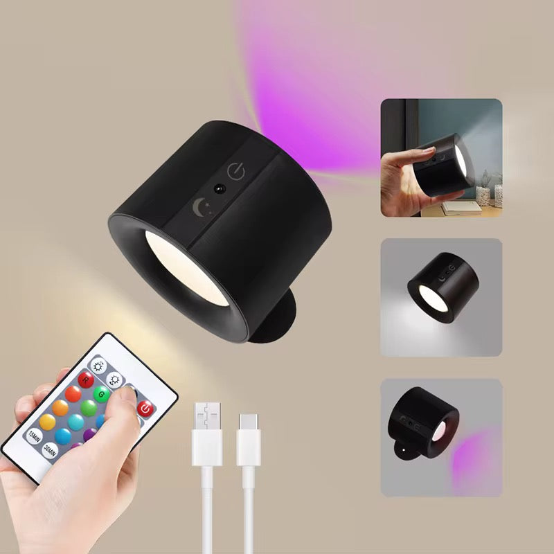 Lampe Murale LED Magnétique 360° (Sans Perçage)
