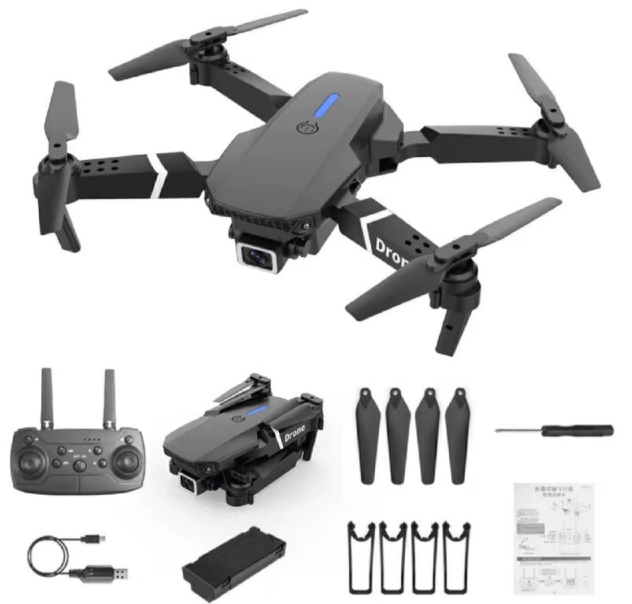DRONE E88 PRO RC 4K