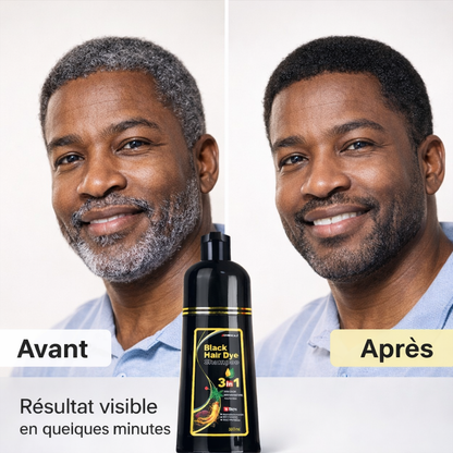 🖤 Shampooing Colorant Noir 3 en 1