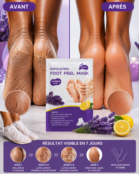 🦶 Masque Exfoliant Pour Pieds – Pieds Doux & Lisses