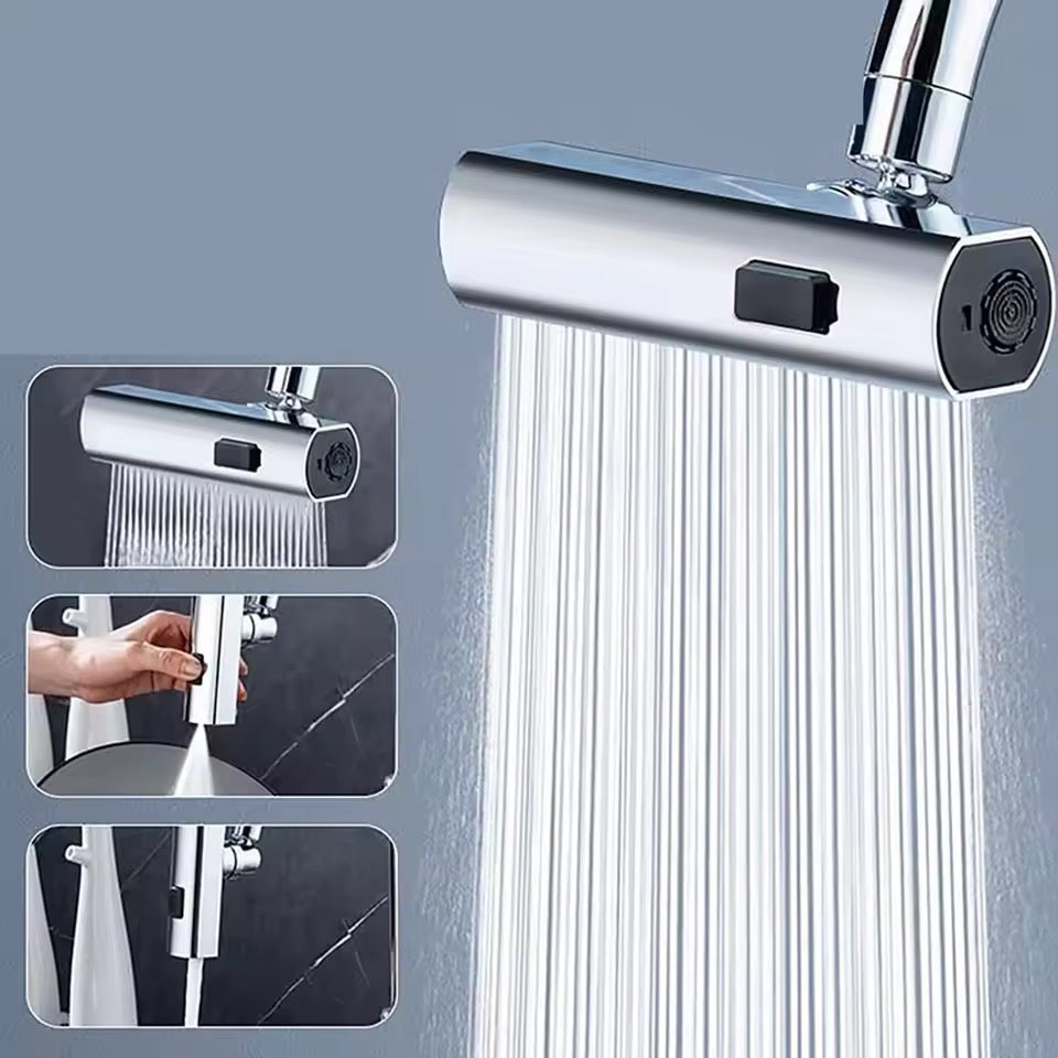Extension de robinet rotative 3 modes – anti-éclaboussures cuisine