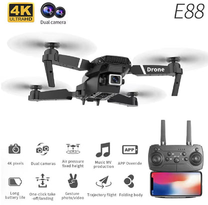 DRONE E88 PRO RC 4K