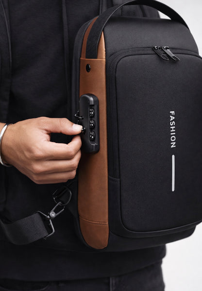 SAC BANDOULIÈRE ANTI-VOL AVEC PORT USB – IMPERMÉABLE