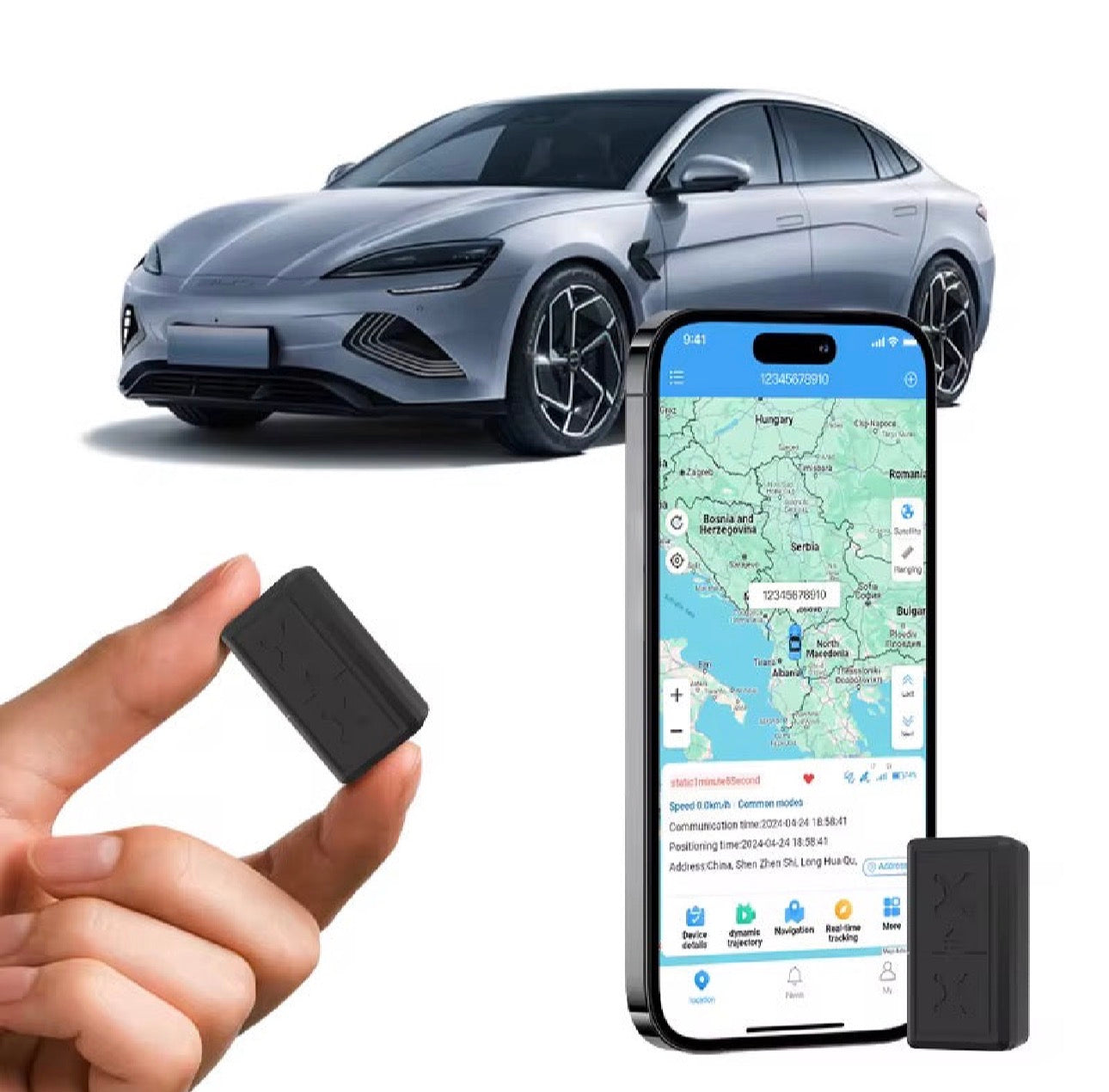 Mini Traceur GPS 4G Magnétique – Suivi en Temps Réel pour Voiture, Moto & Objets