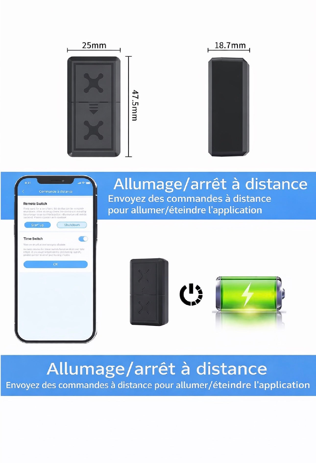 Mini Traceur GPS 4G Magnétique – Suivi en Temps Réel pour Voiture, Moto & Objets